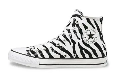 Giày Converse nữ All Star Print Black White - Màu trắng đen họa tiết