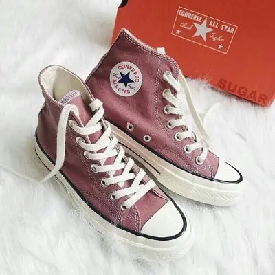 Giày Converse Chuck II Two Tone Leather - Màu hồng