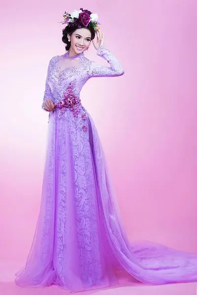 Top hơn 76 váy cưới ngắn màu tím siêu hot  cdgdbentreeduvn