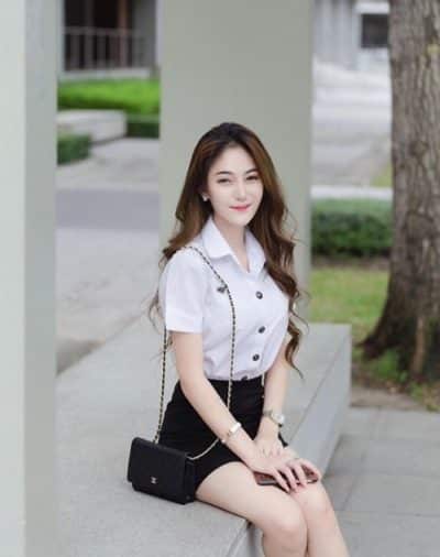 Đồng phục nữ sinh Thái Lan: Áo sơ mi váy ngắn siêu xinh - Ảnh 5