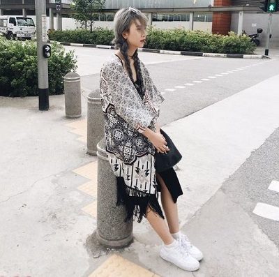 Phong cách Streetwear: Áo khoác kimono