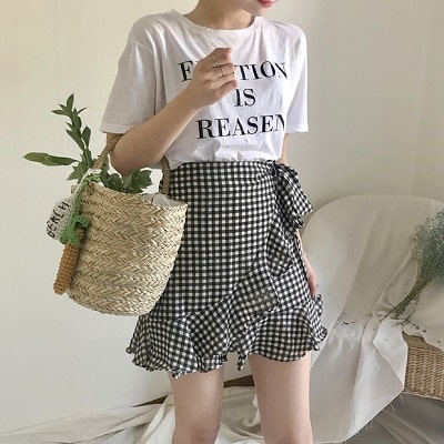 Váy quấn: Những kiểu phối áo thun với váy quần với áo đẹp mê ly - Ảnh 3