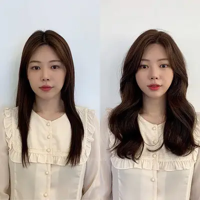 Quả là không có người tóc mỏng, chỉ có người mãi chưa chịu uốn xoăn mà thôi. Dù tóc bạn mỏng thật hay chất tóc tơ mảnh gây cảm giác tóc mỏng, chỉ cần uốn xoăn gợn là sẽ cải thiện được hẳn tình hình, tóc bồng bềnh, trông dày dặn hơn gấp đôi gấp ba như cô nàng này.