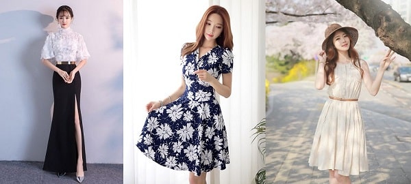 69+ Mẫu đầm đẹp 2021 nữ tôn dáng “Style Hàn Quốc”