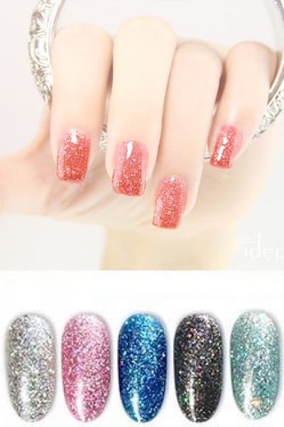 Mẫu nail đẹp lấp lánh