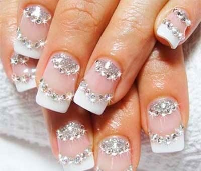 Mẫu nail đẹp nhũ