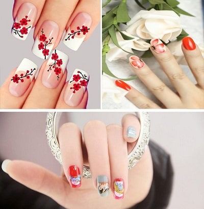 Mẫu nail đẹp ngày tết