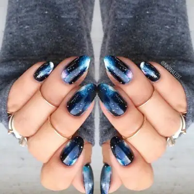 Màu galaxy ngân hà dành cho những cô nàng yêu thích sự huyền bí