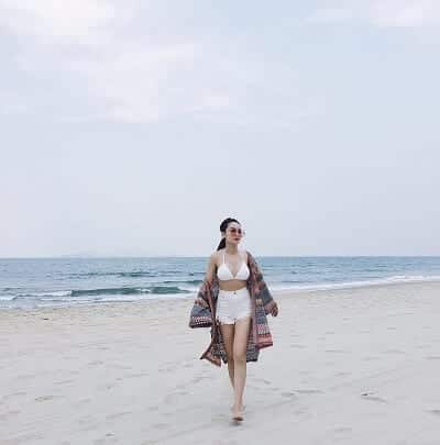 Áo Kimono + Bikini + Jean shorts