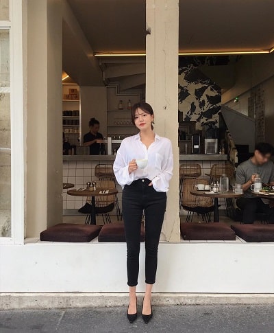Quần skinny jeans màu đen tạo hiệu ứng chân thon, dài - Ảnh 3