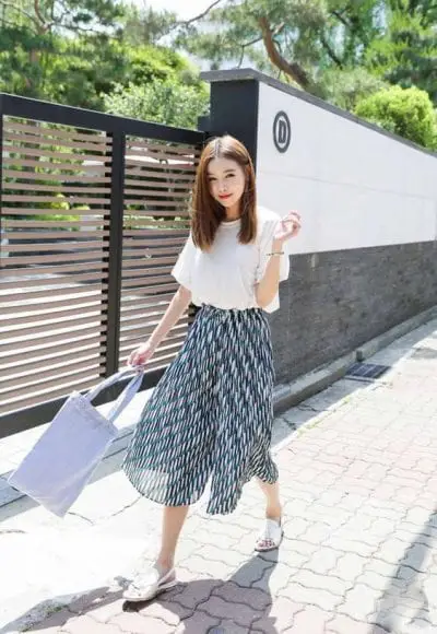 Váy xếp li/layer bèo nhún - Ảnh 3
