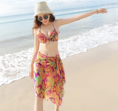 Quần lót Brazilian Brief dùng cho bạn nữ mặc Bikini hoặc quấn khăn Sarang