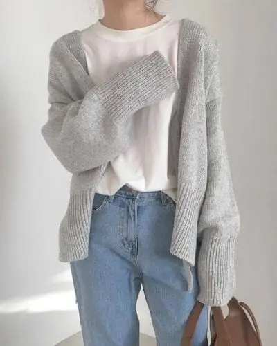 Áo khoác cardigan dáng lửng - Ảnh 3