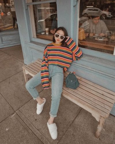 Cách chọn quần jean cho dáng người quần jean cho dáng người thước kẻ - Ảnh 1