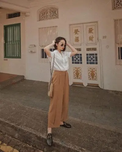 Quần ống siêu rộng/ống loe - Ảnh 2