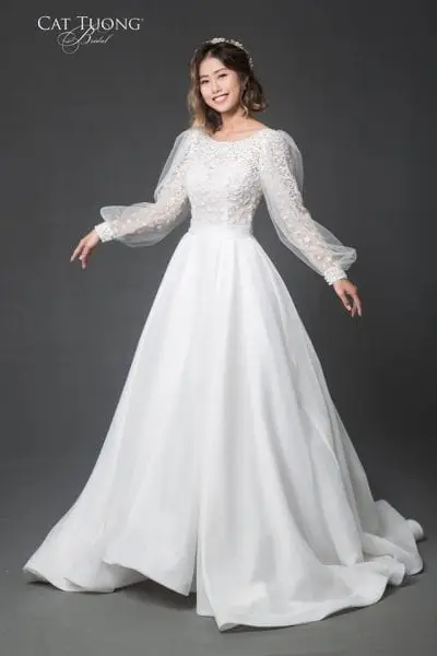 Mẫu váy cưới tại Cát Tường Bridal