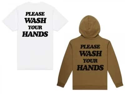 Một thương hiệu ở Mỹ bán áo phông và hoodie in dòng chữ nhắc nhở rửa tay.