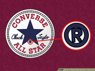 Chi tiết logo Converse thật