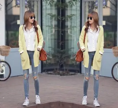 Bụi bặm và cá tính với jeans rách