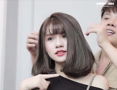 Kiểu tóc dập phồng tại Sinh Anh Hair