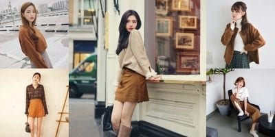 Tông màu nâu trầm là tông màu chủ đạo trong những set đồ Vintage