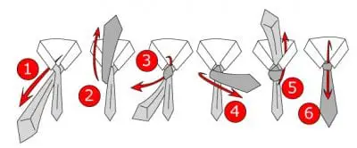 Hướng dẫn các bước thắt cà vạt kiểu Pratt Knot