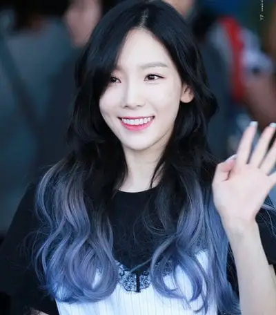 Tóc ombre đen xanh