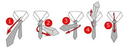 Hướng dẫn các bước thắt cà vạt kiểu Four in Hand