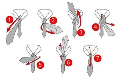 Hướng dẫn các bước thắt cà vạt kiểu Half Windsor