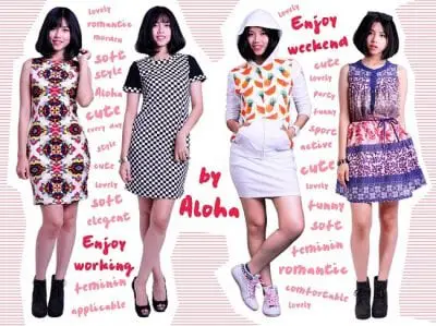 Shop Aloha Sài Gòn thiên về những bộ trang phục cá tính, năng động với màu sắc nổi bật