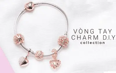Ở PNJ, các mẫu hạt Charm và vòng Charm khá đa dạng về cả màu sắc, hình thù lẫn họa tiết đi kèm