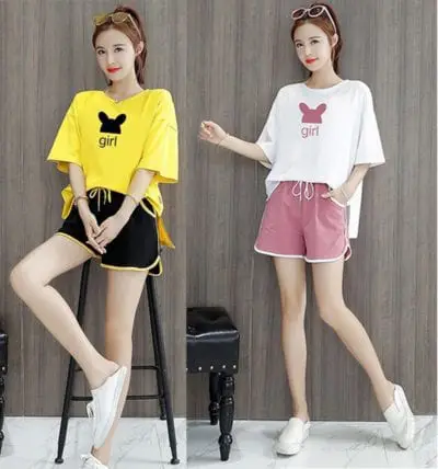 Bộ đồ thể thao nữ form rộng Girl TT308 – giá sỉ 95,000 – 130,000đ /bộ.