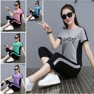 Bộ thể thao nữ cotton the next TT311 – giá sỉ 105,000 – 135,000đ /bộ.