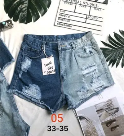 Quần short jean nữ rách size đại – giá sỉ 80,000đ /ri – dây.