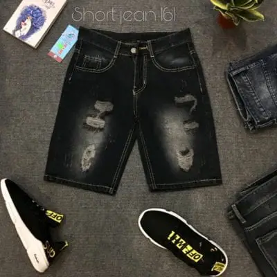 Quần short jean nam thời trang – giá sỉ 72,000 – 80,000đ /cái.