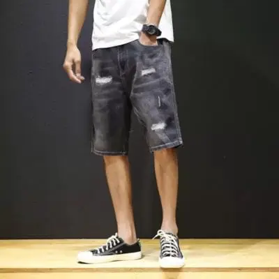 Quần short jean nam co giãn – giá sỉ 75,000 – 85,000đ /cái.