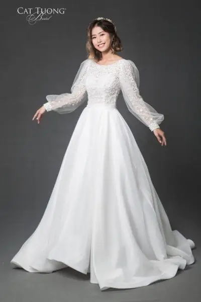 Mẫu váy cưới tại Cát Tường Bridal