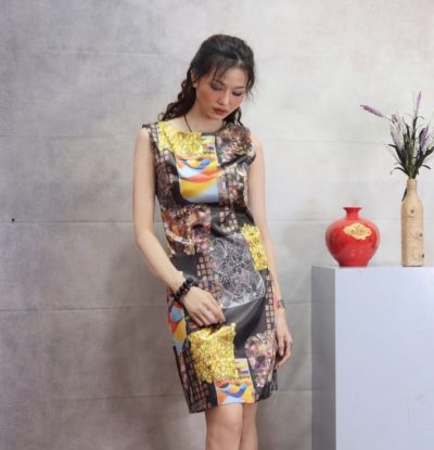 Đầm lụa cao cấp mềm mát – giá sỉ 158,000đ /cái.