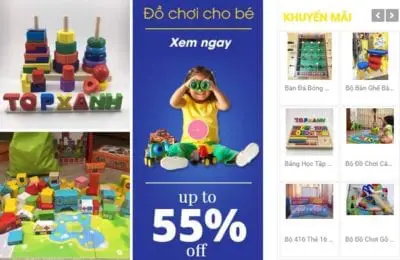 Cửa hàng đồ chơi Top Xanh