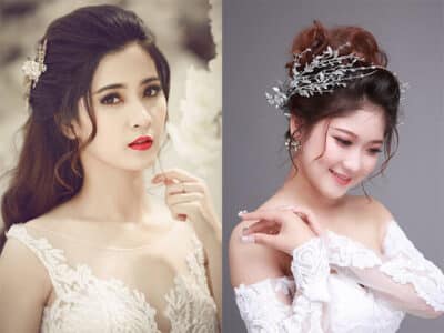 Trang điểm cô dâu mặt vuông