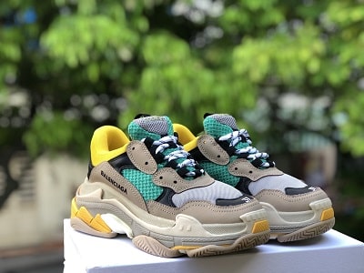 BALENCIAGA TRIPLE S TRAINERS (Vàng Xanh)