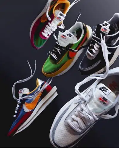 Nike x Sacai có kiểu dáng thiết kế chung giống như một chiếc thuyền đang thẳng tiến về phía trước